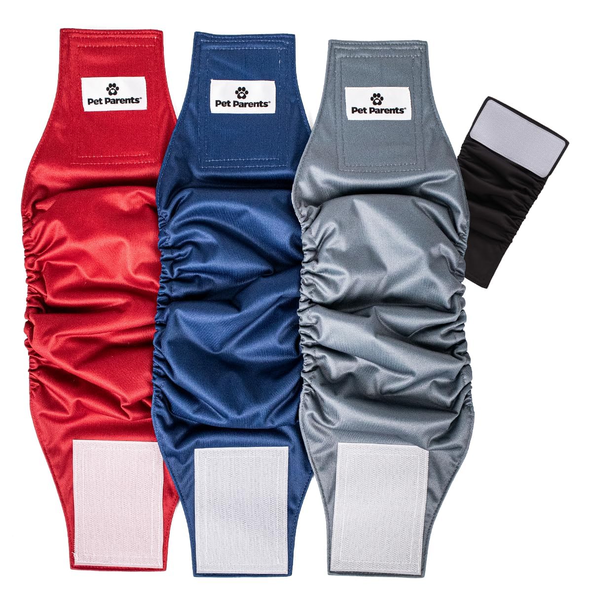 Pet Parents® Washable Belly Bands for Male Dogs (3pack) + Extendrs® of Durable Dog Diapers Male, Premium Male Dog Diapers & Dog Wraps (X-Large,