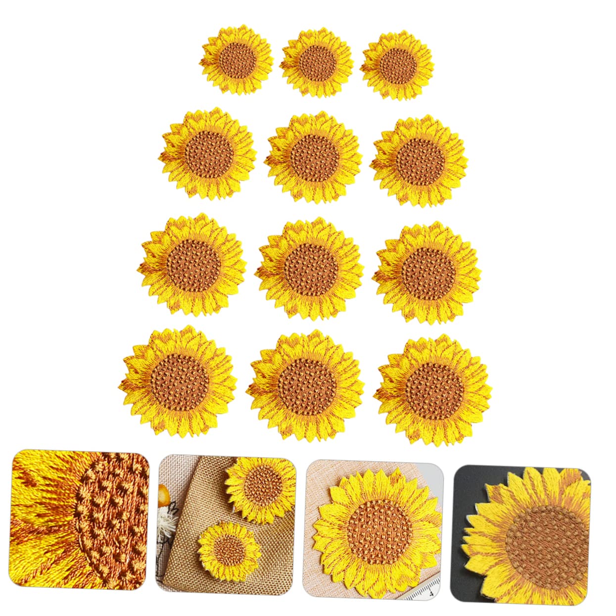 Angoily 3 Set Toppe Ricamate Adesivi Termoadesivi Per Abbigliamento Decorazioni Fai Da Te Per Jeans E Borse Disponibili 12 Pezzi*3
