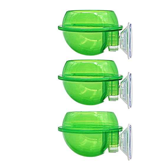 MACGOAL 3 Pieces of Reptile Suction Cup Feeder Chameleon Bowl Reptile Food and Water Bowl Dish Reptile Worm Dish Escape Proof, Suitable for Crested Gecko Tree Frog Chameleon Lizard Bearded Dragon