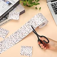 Vista 43 de Zonon 65 Feet Bulletin Board Borders Black and White Polka Dots Striped Grid Borders Decorative Straight Scalloped Wavy Rolled Trim Classroom Back