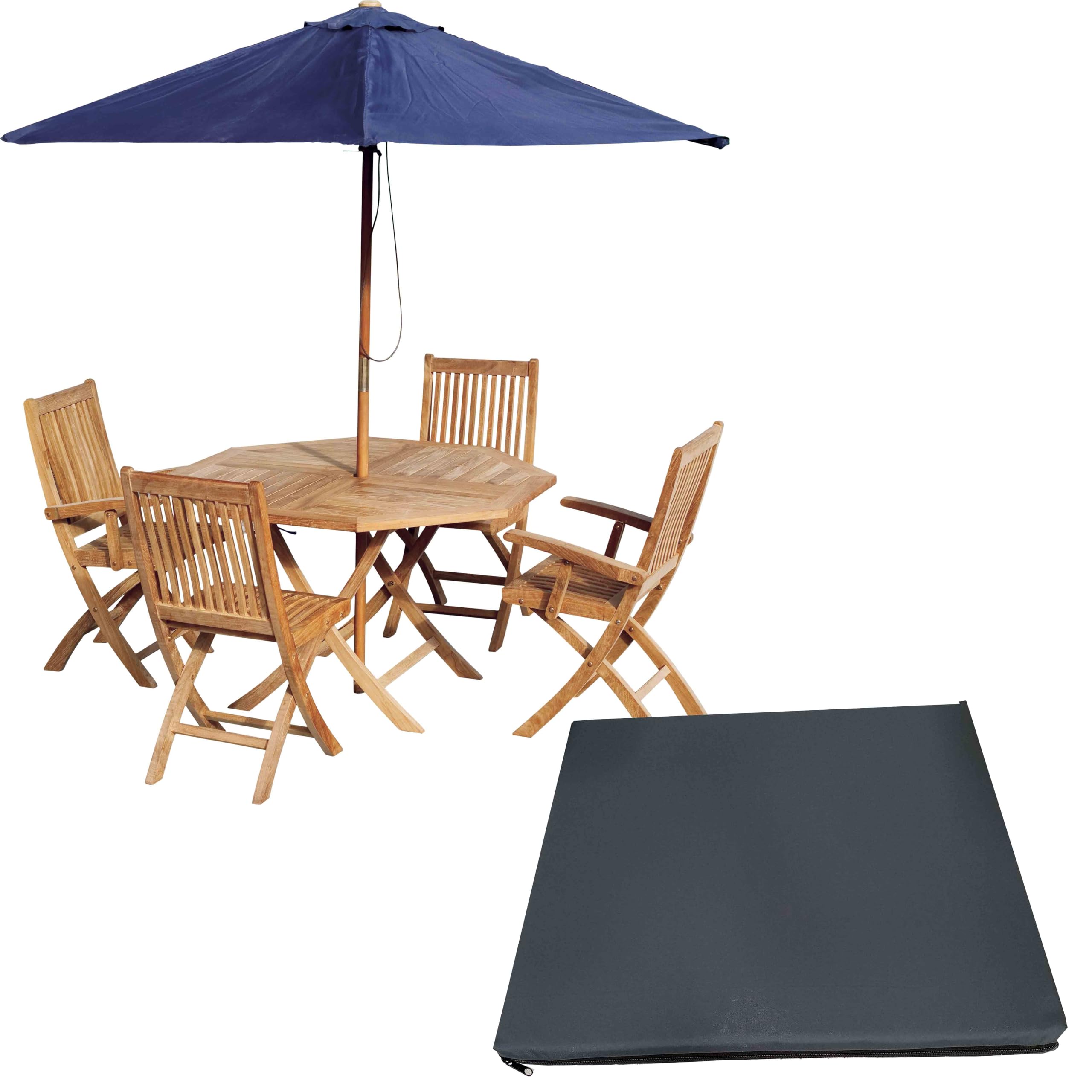 GRIZZLY FOAM Outdoor Indoor Seat Cushion Pads for Rattan Furniture Waterproof Dining Chairs Wheelchair Removeable Zipped Cover Ask Any Custom Size (Charcoal Grey, 20x22x4inch 50x55x10cm)