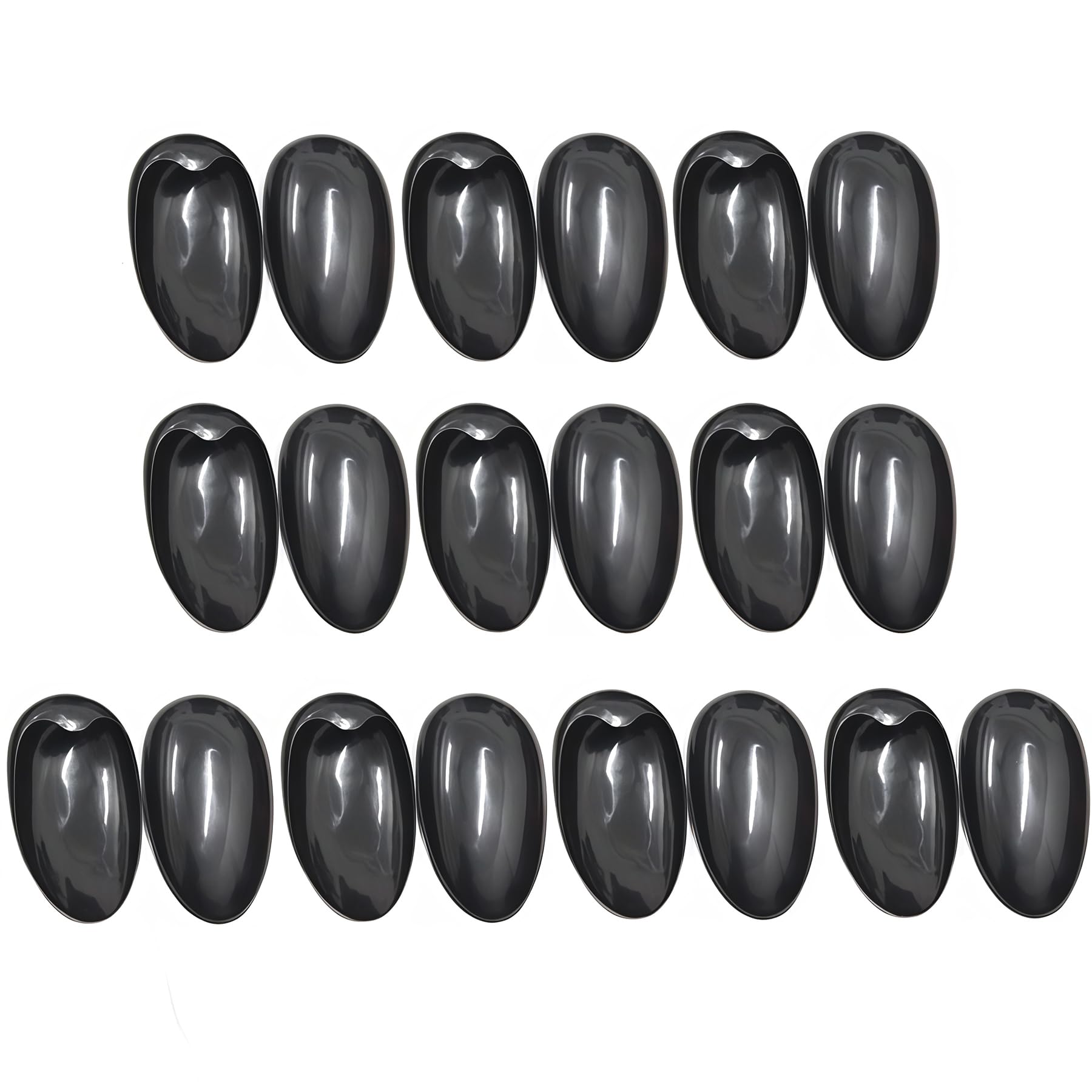 10Pairs Black Plastic Professionale Hair Salon Ear Cover Pads Sheets Ear Protector Hairdressing Dye Coloring Caps for Hair Coloring Treatment