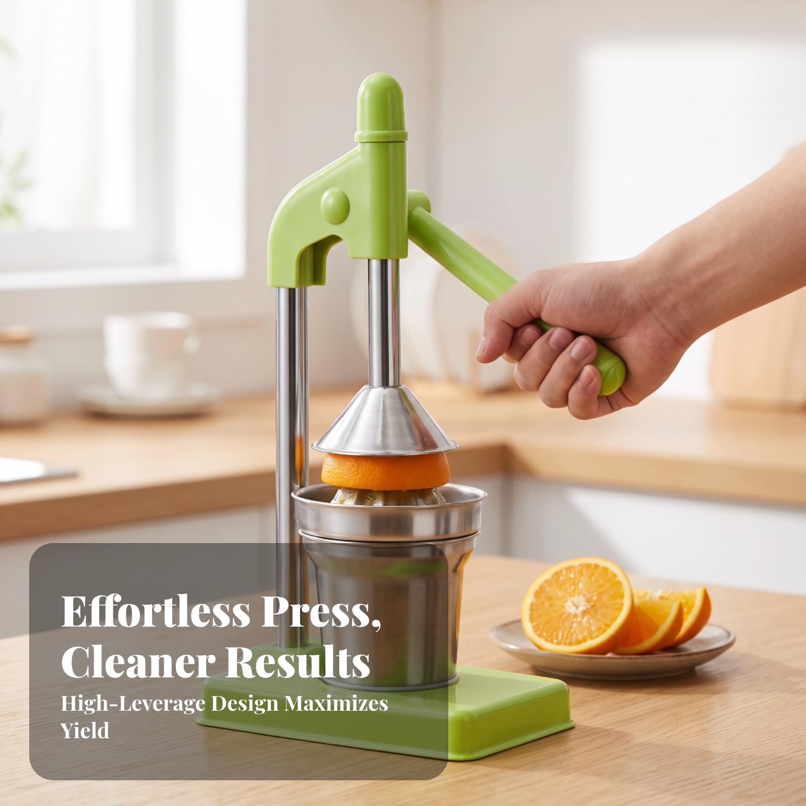 Exprimidor Mano Resistente Al Óxido, Naranja