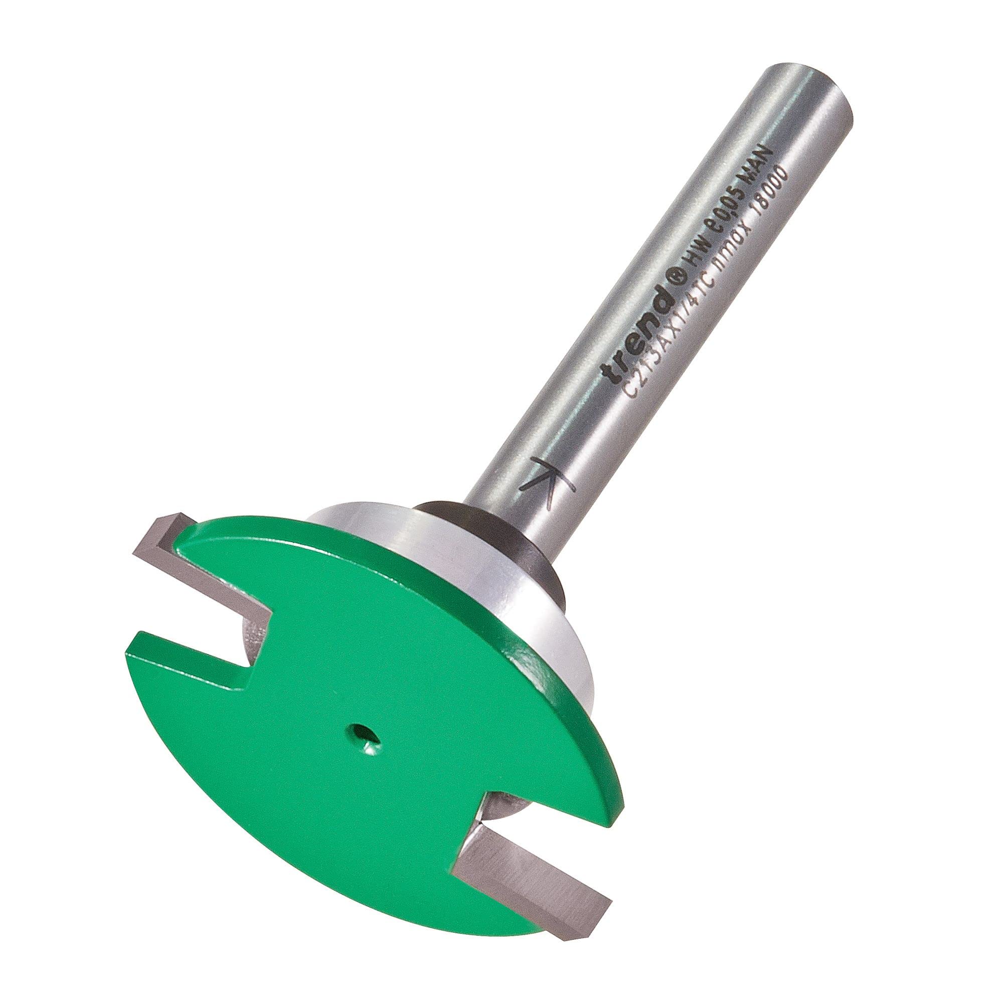Trend Fresa per giunti di tenuta 1/4 con cuscinetto guida | Crea scanalature di tenuta e decorative nel legno con punte TCT in carburo di tungsteno e cuscinetto guida. C213AX1/4TC