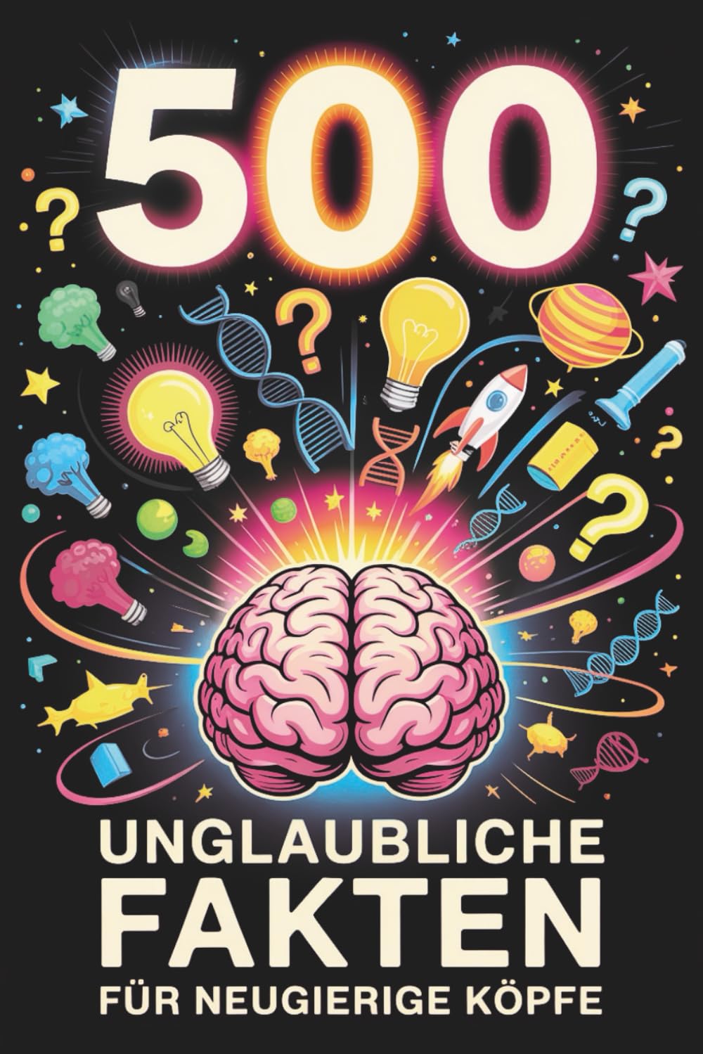500 Unglaubliche Fakten Für Neugierige Köpfe: Über 500 interessante Fakten über Geschichte, Wissenschaft, Sport, Tiere, Weltraum und alles dazwischen