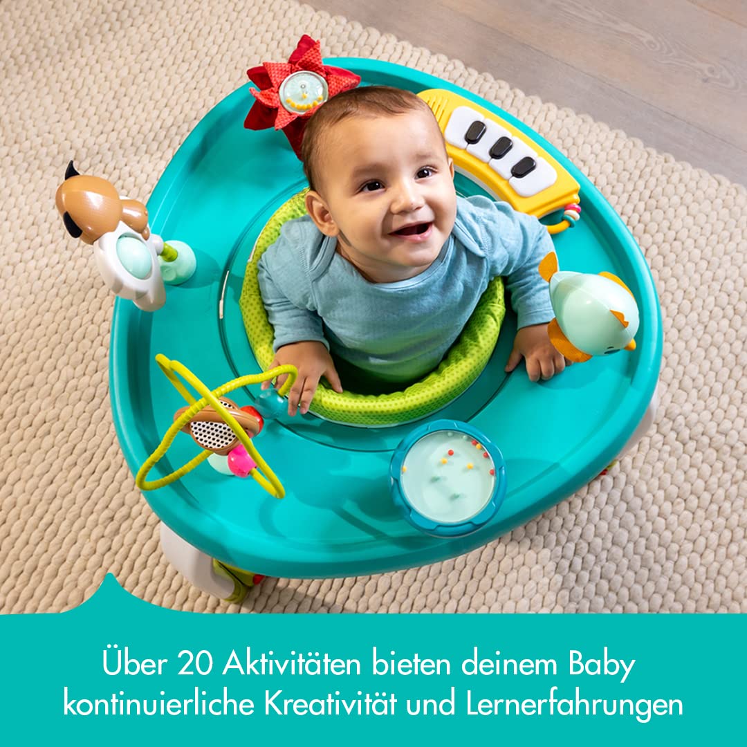 Tiny Love 5-in-1 Here I Grow Aktivitätszentrum, Entertainer, Aktivitätszentrum für Babys und Kleinkinder, 0 Monate +, Meadow Days