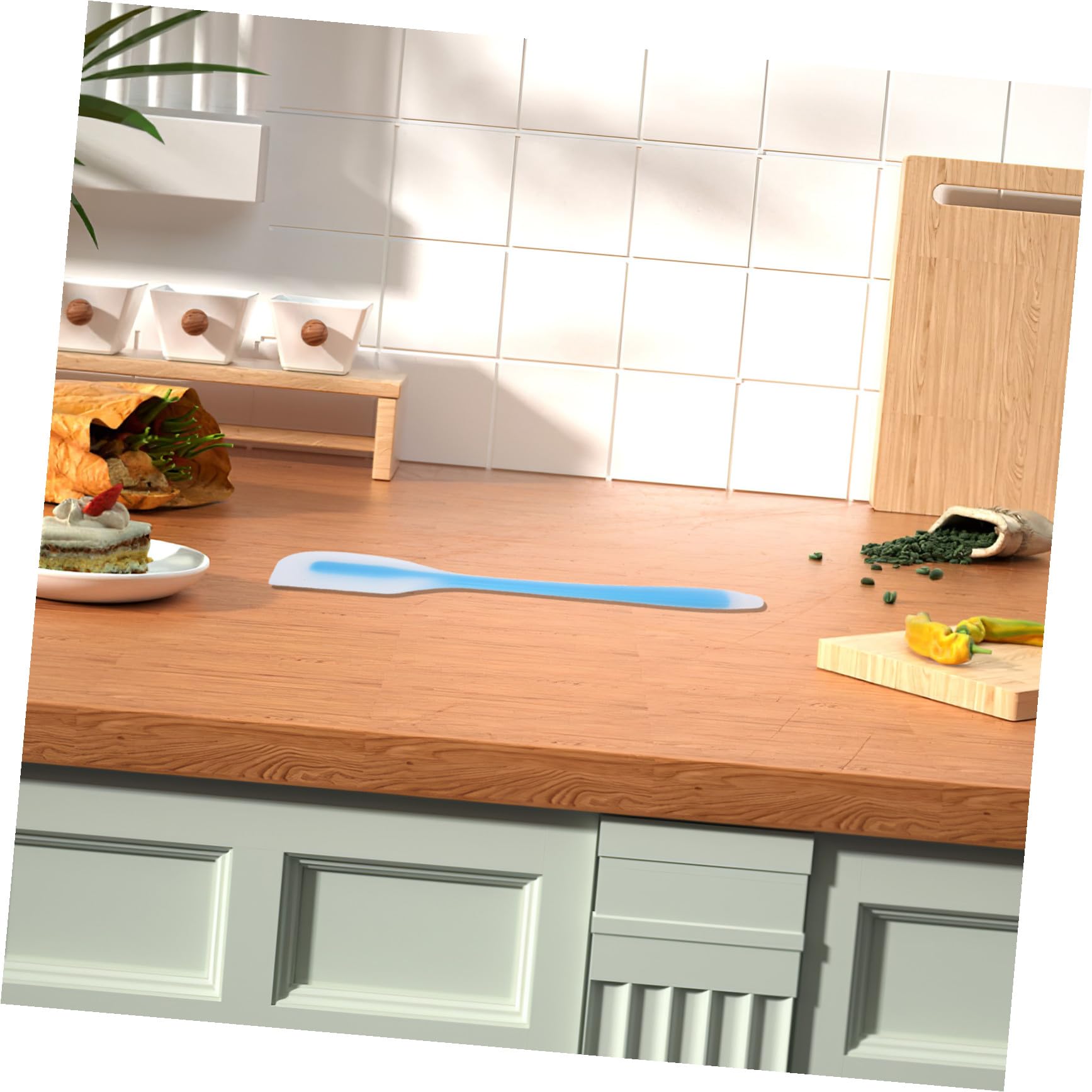 Luxshiny 20piezas Espátulas de Silicona para Hornear Raspador Flexible sin Costuras Resistente al Calor para Decorar Pasteles y Mezclar Ingredientes Herramienta Precisa para Glaseado