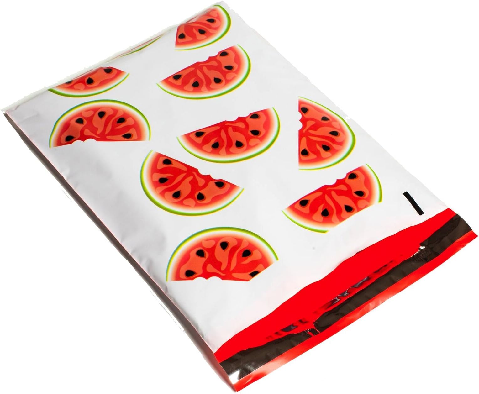Poly Mailers Watermelon Designer Mailers Red & Green Shipping Envelopes Boutique Custom Bags #SmileMail (100 10x13)