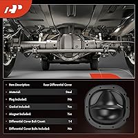Vista 3 de A-Premium Tapa de diferencial trasero con junta compatible con Ford F-150 F-100 Expedition Explorer E-150 Ranger Lincoln Mark LT Mazda