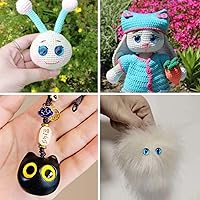 Vista 4 de Cabujón de cristal para ojos, 100 unidades, para hacer muñecas de arcilla, esculturas, accesorios para manualidades, hallazgos de bricolaje