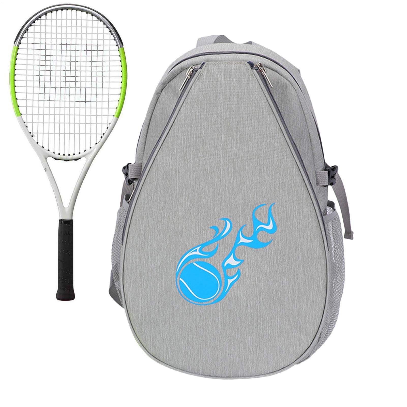 Tennis Bag For Kids - Oxford 40cm For 1-2 Tennis Rackets | Badminton Bag Students Up To 25 Inch Rackets Outdoor Sports Backpack, Badminton Luggage Teens Bag