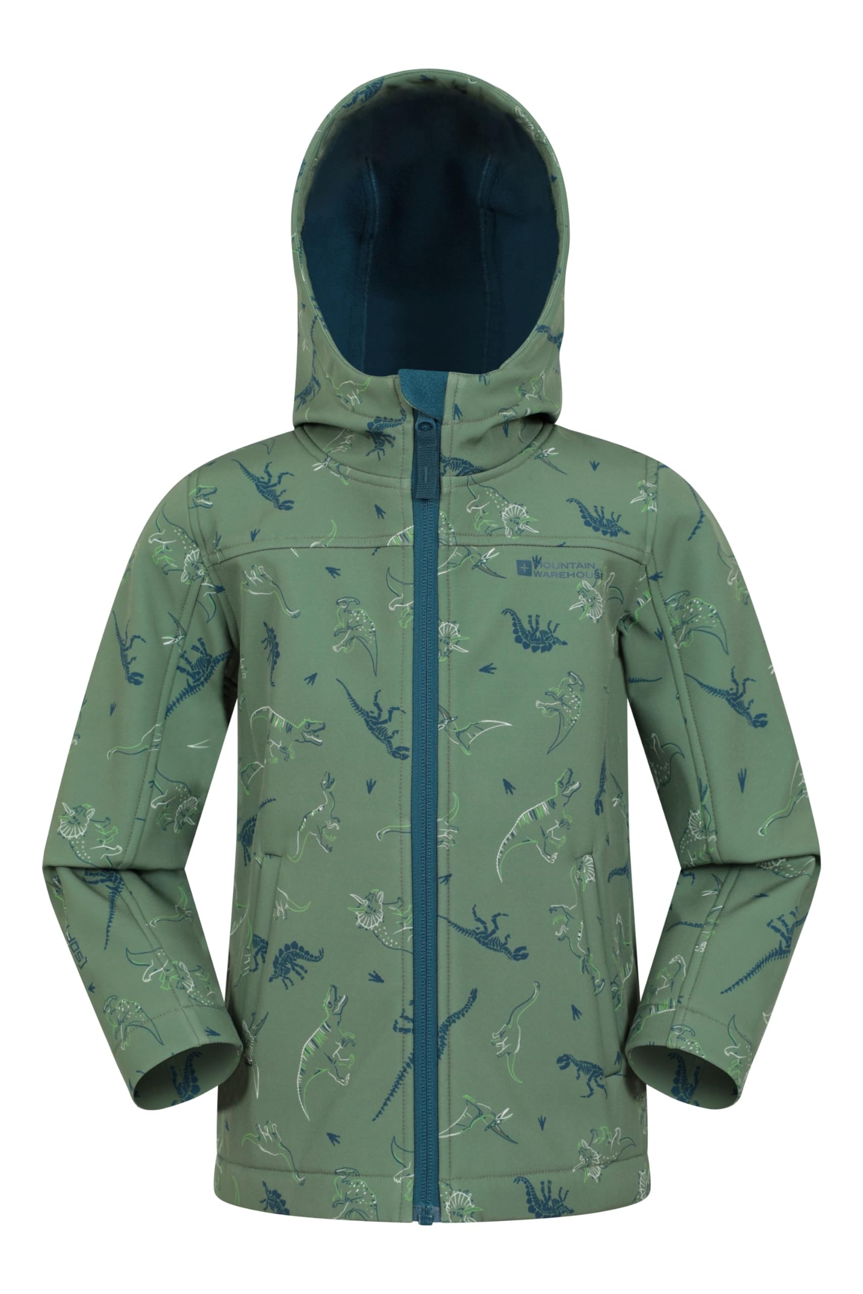 Mountain Warehouse Exodus Kids Softshell Jacket - Breathable, Wind & Water Resistant, Fleece Lined Coat, For Boys & Girls - Best For Sping Summer & Hiking — view 35