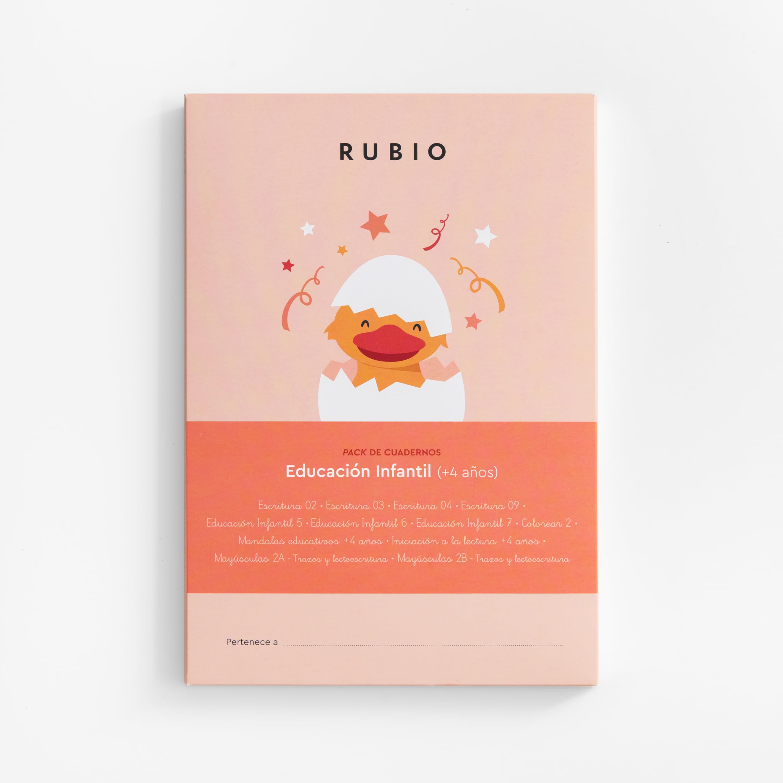 Pack de cuadernos RUBIO Educación Infantil +4 años. Contiene 12 cuadernos. (PACKS ESCOLARES)
