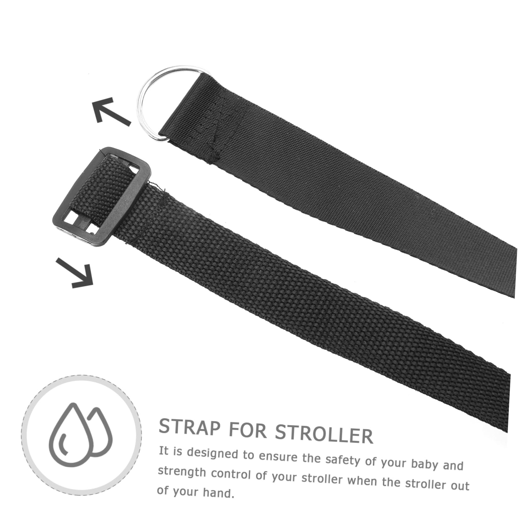 ULDIGI 6pcs Stroller Safety Wrist Band Baby Pram Leash Soft Polyester Material Comfortable for Wrist Stroller Wrist Strap Security Belt