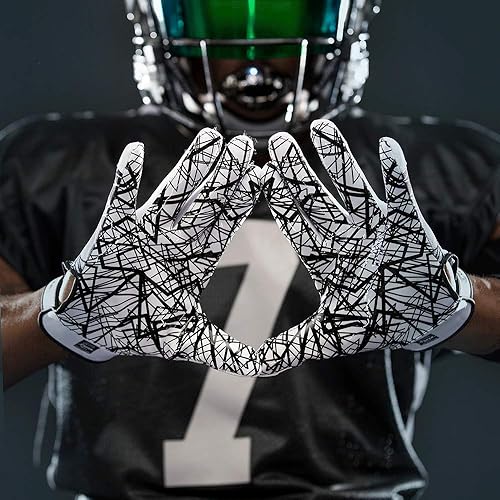 Miniatura 5 de Cutters Guantes de fútbol  Guantes de receptor de fútbol con agarre de silicona de alta adherencia, soporte y protección superiores