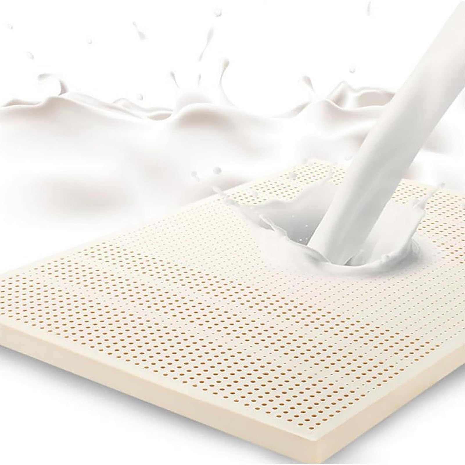 Generic 100 Natural Latex Mattress Topper Durable and Not Easy to Collapse Breathable and Comfortable Pressure Relief for