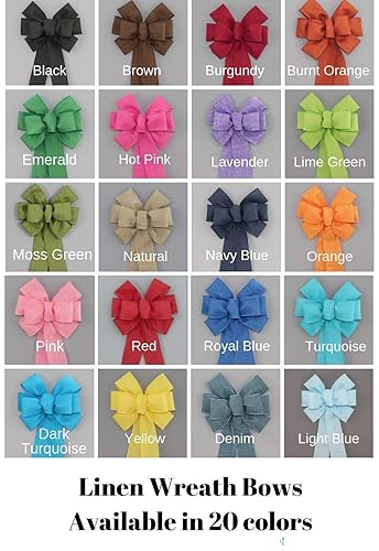 Miniatura 3 de Pink Rustic Wreath Bow - Spring Easter Bow by Package Perfect Bows  Made in USA (8 inch bow)