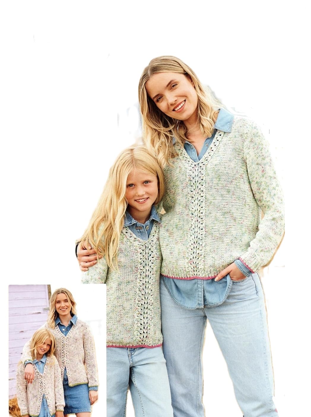 Stylecraft Love You Aran Knitting Pattern - 9970 Sweater & Cardigan in Ladies & Girls Sizes