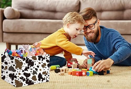 Miniatura 385 de HIYAGON Cesta de almacenamiento para niños, cesta de regalo para bebé, cesta de regalo, cesta organizadora de juguetes lindos, caja rectangular