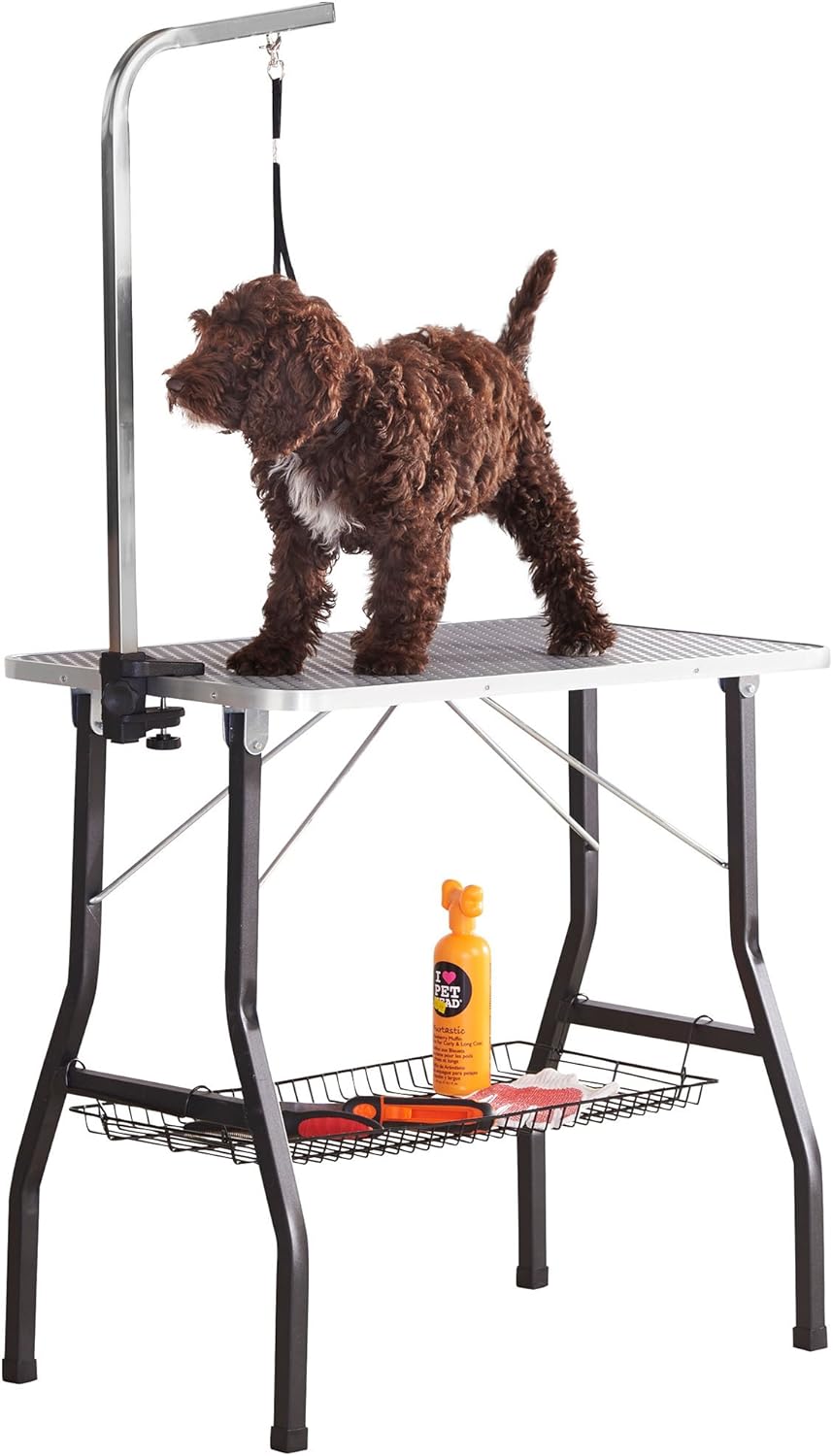MILO & MISTY 30" Small Grooming Table. Nonslip Surface, Portable
