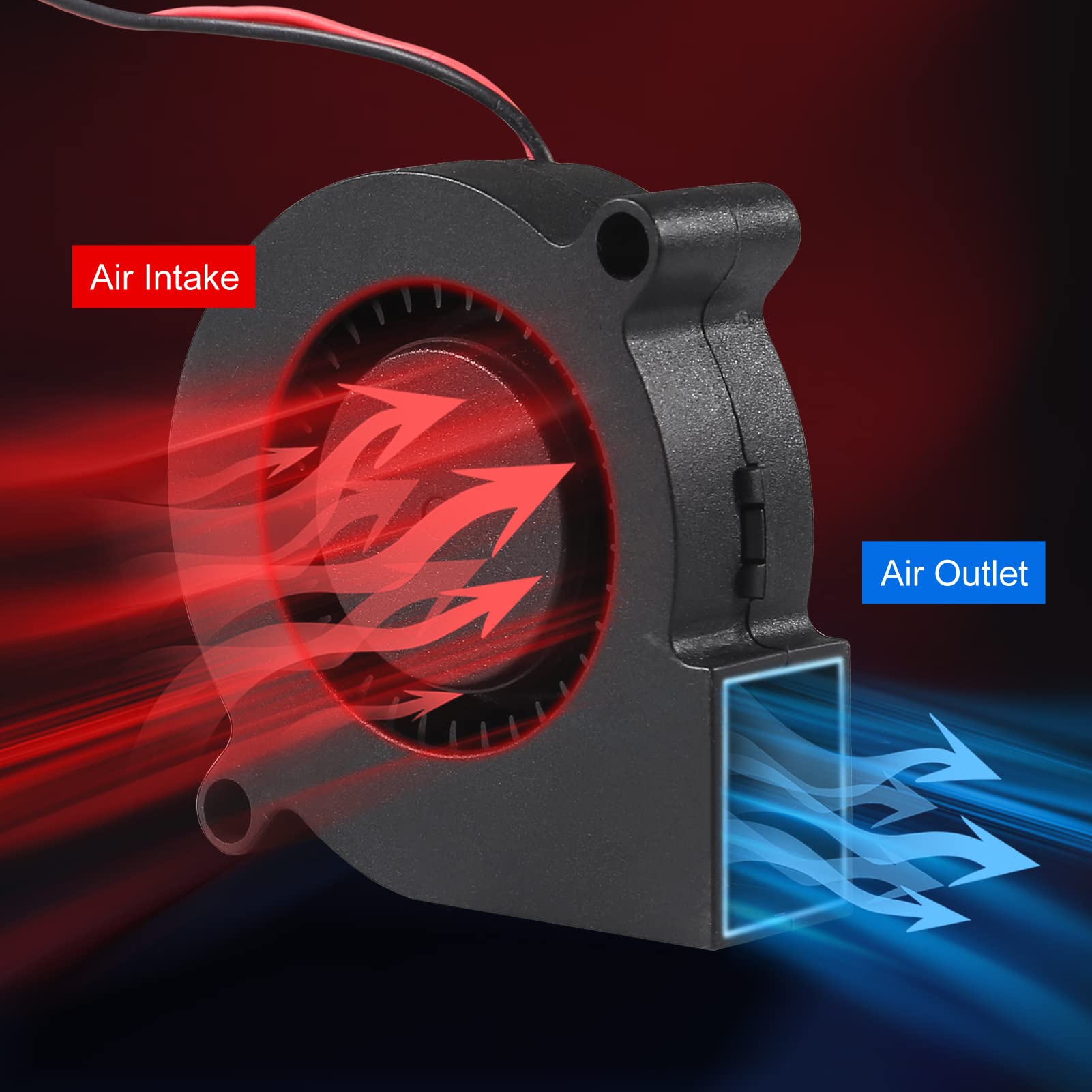 4 PZ 5015 Ventole di Raffreddamento USB Ventilatore Stampante 3D DC 5V Ventole Ventilatore Turbina Turbo Cuscinetto Idraulico Brushless Raffreddamento 50x50x15mm (DC 5V-USB)