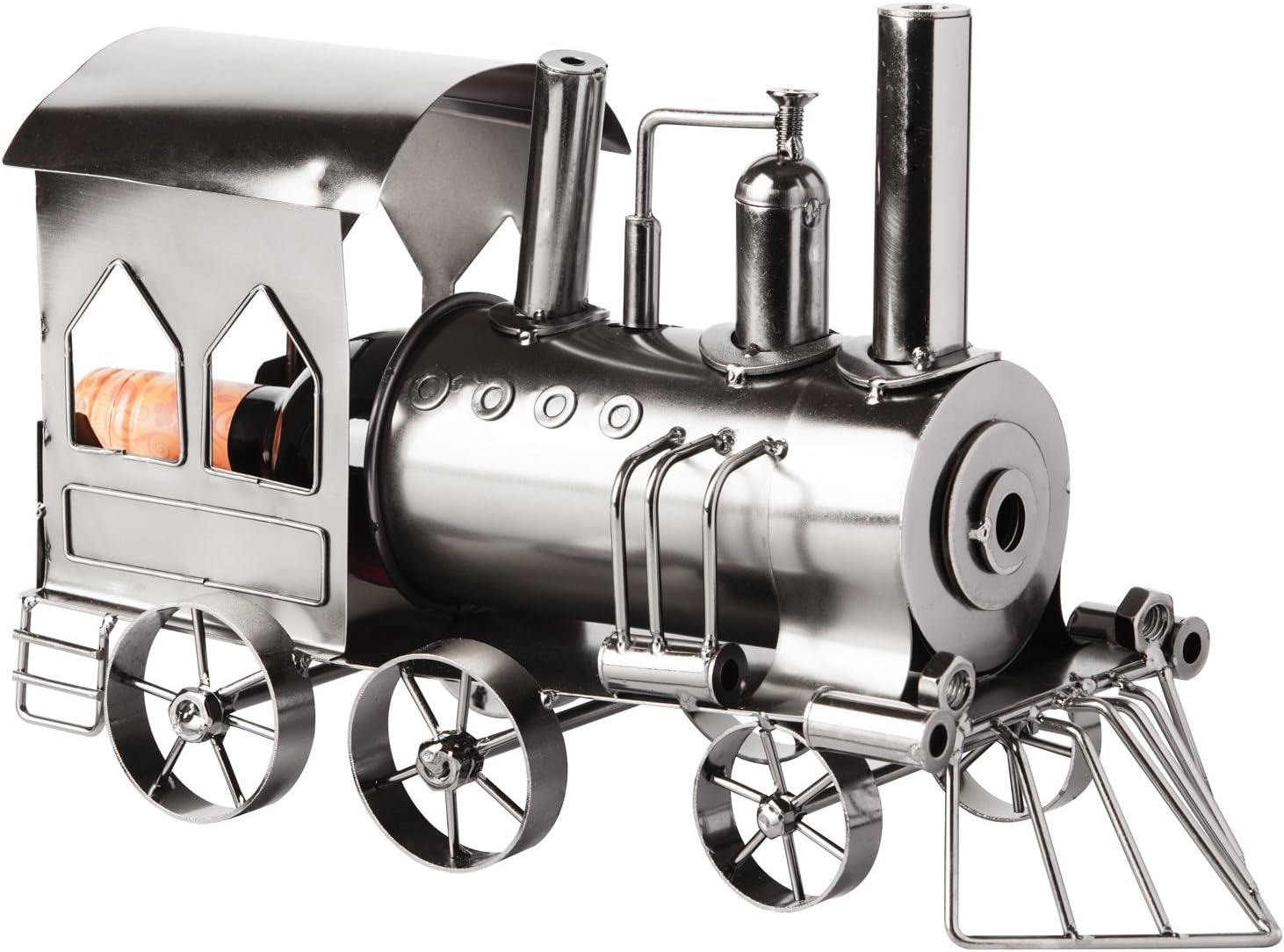 BRUBAKER Wine Bottle Holder Statue Locomotive Sculptures and Figurines Decor & Vintage Wine Racks and Stands Gifts Decoration