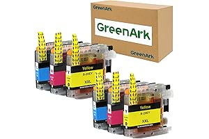 GREENARK Compatible for Brother LC20E Super High Yield Ink Cartridge Set Colors Only (CMY)