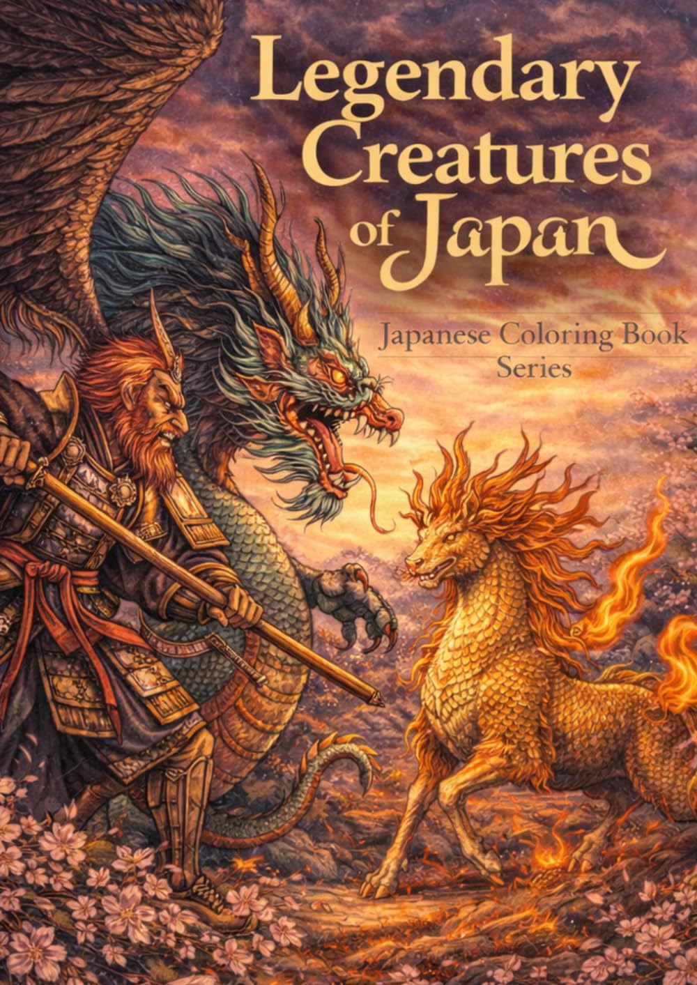 Legendary Creatures of Japan - Vol.8: Japanese Coloring Book Series for Relaxation and Learning