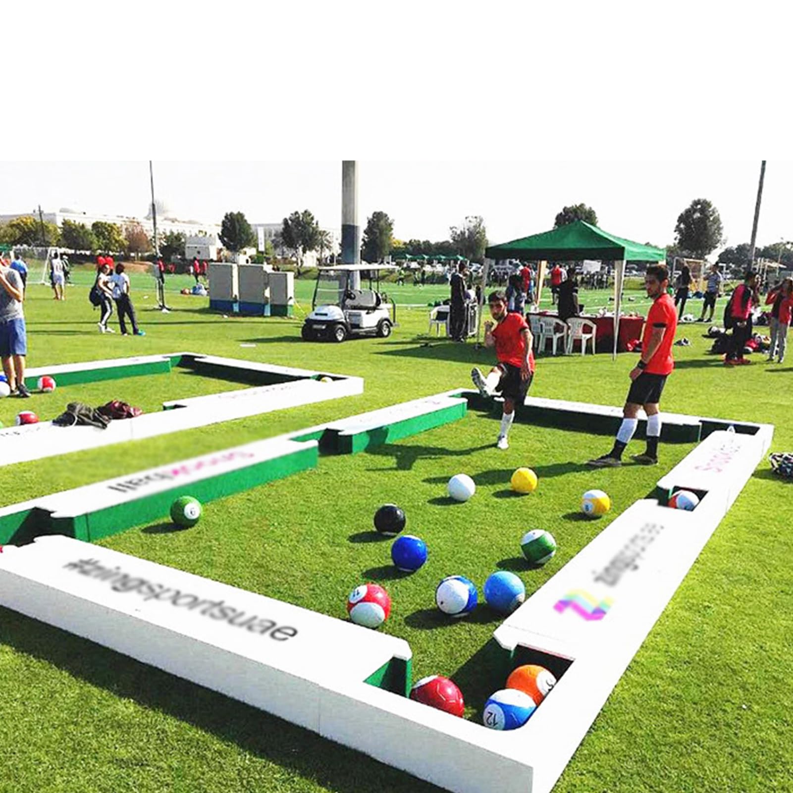 16 Teiliges aufblasbares Billard-Fußball Spiel, Leder Pool-Kick Billard Set, aufblasbare Snookerbälle für Tischspiele, Erwachsenen Sport-Freizeitspiel für Garten/Innenräume & Outdoor