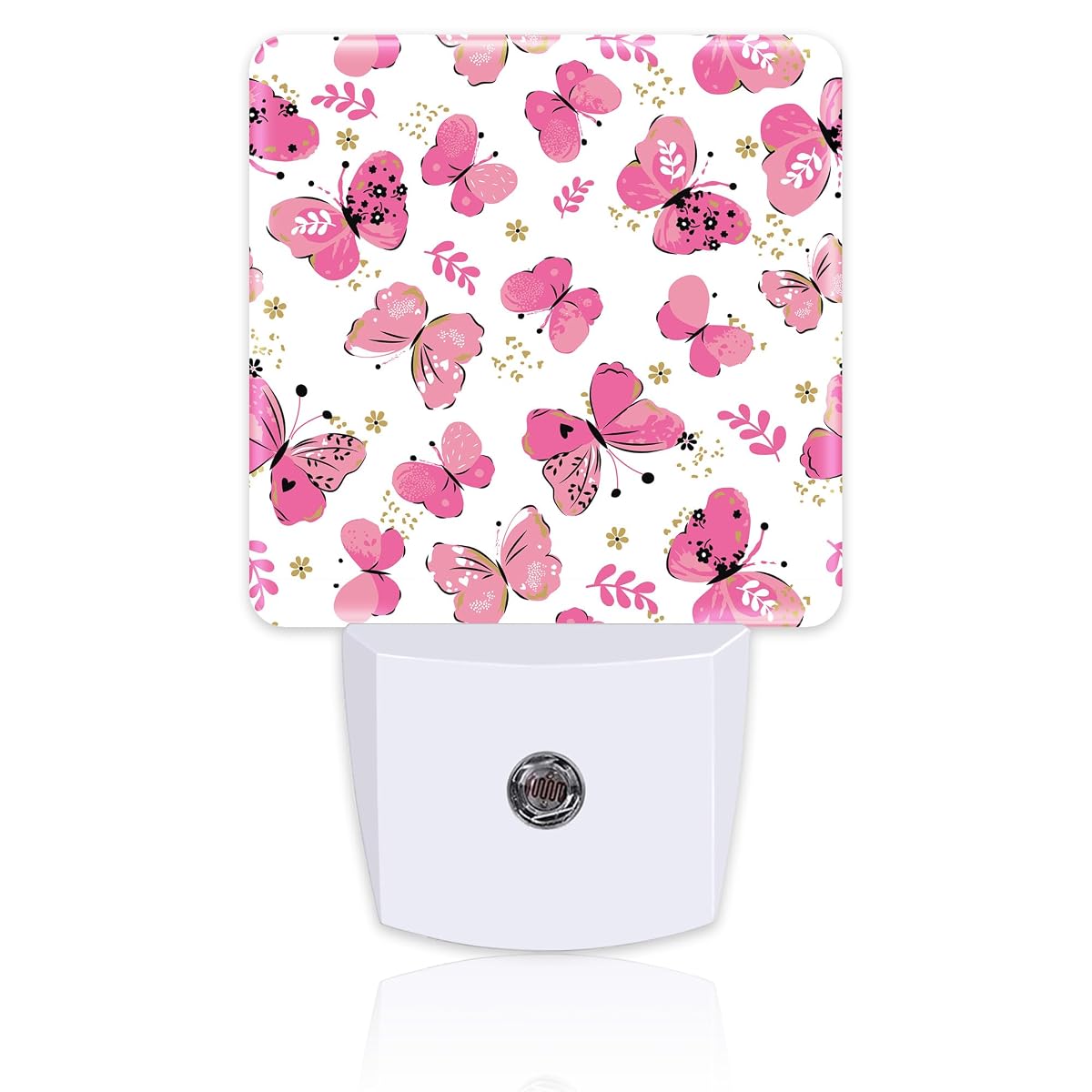sndheke Butterfly Night Light, 0.5W Energy Saving, Floral Design, Dusk to Dawn,