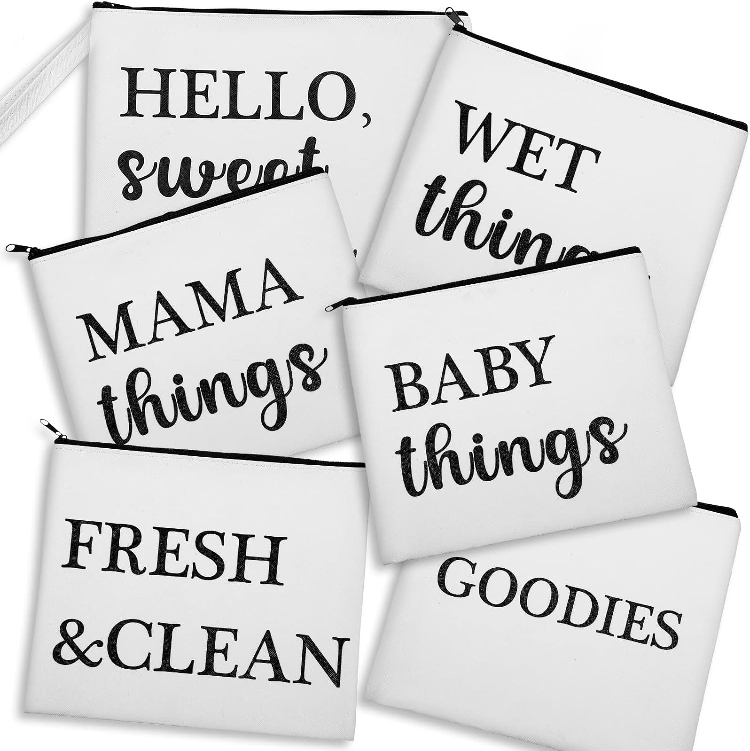 Photect 6 Pcs Diaper Bag Organizing Pouches Diaper Clutch