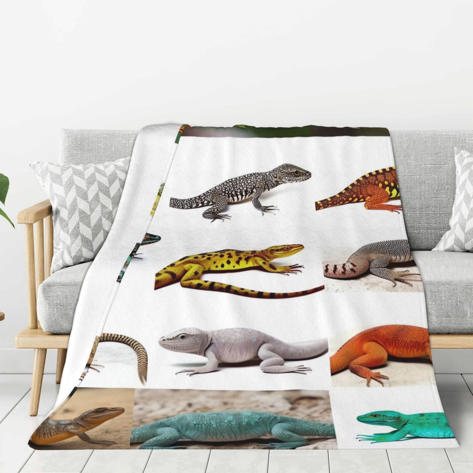 Plaid pour lézard en voyage et sur le canapé 152x127 cm