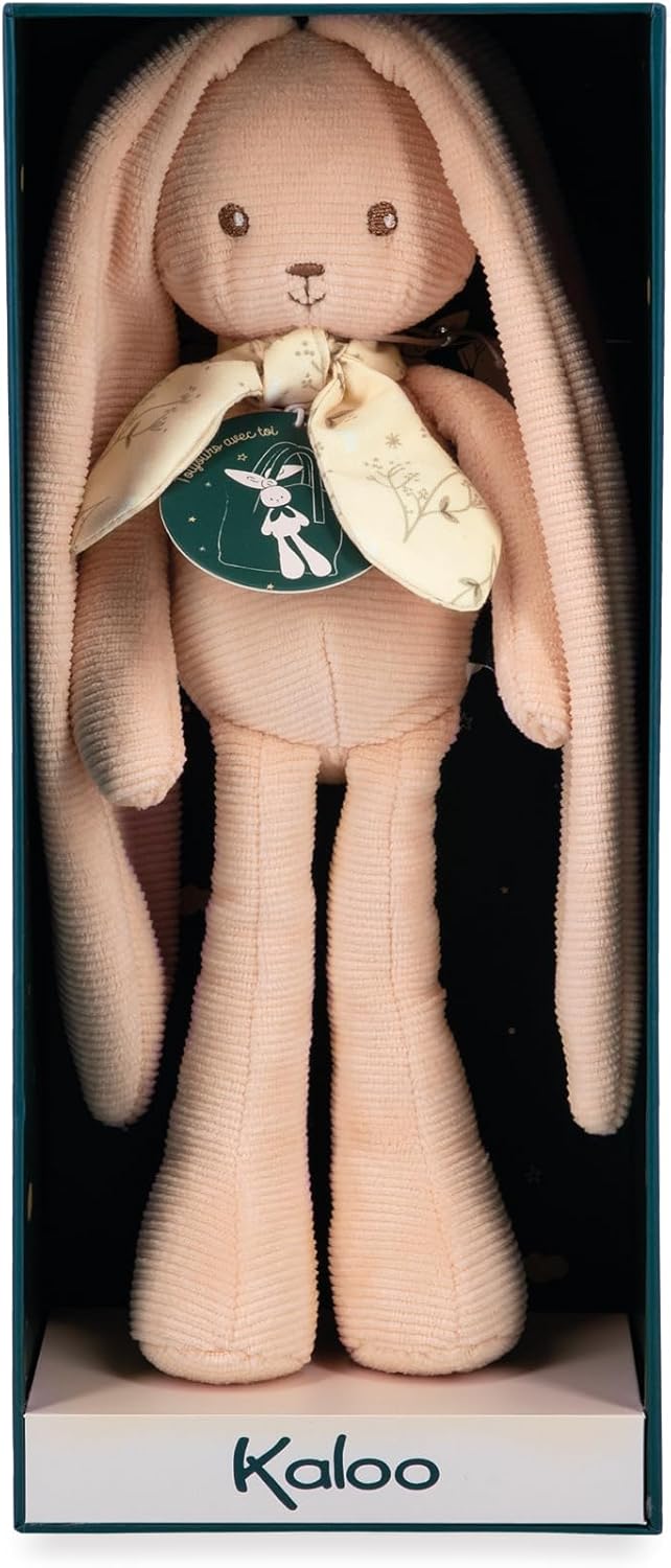 Kaloo - Lapinoo My First Friend Corduroy Rabbit 10” - Cuddling for Comfort - Machine Washable - Ultra-Soft Corduroy for Tender Touch - Recycled Materials, Gift Box Included, Safe for Babies
