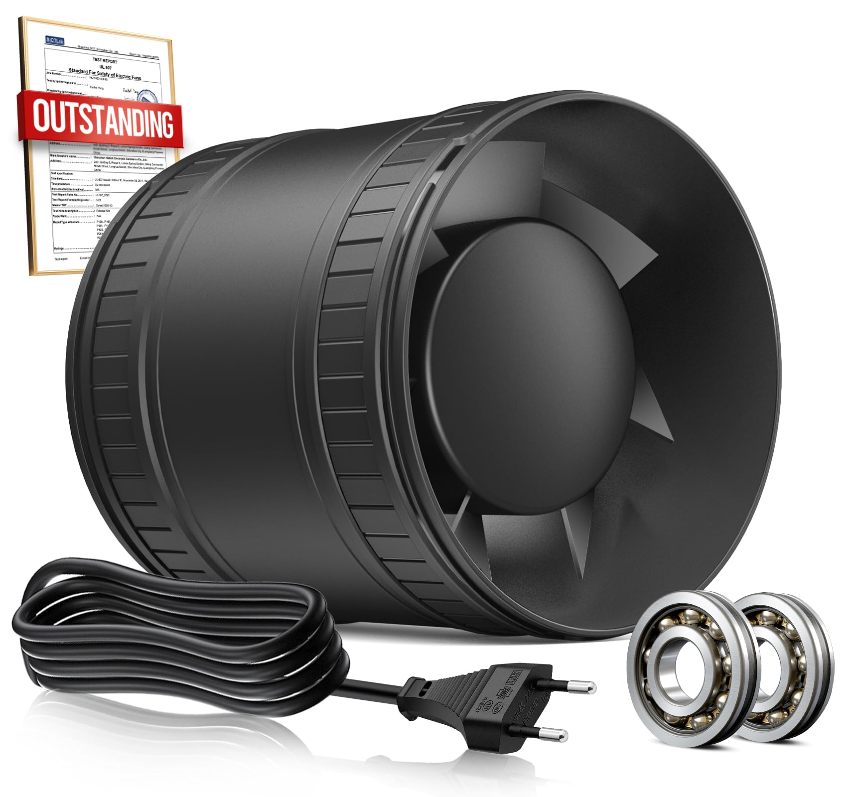 BUMSOU 100mm Rohrventilator