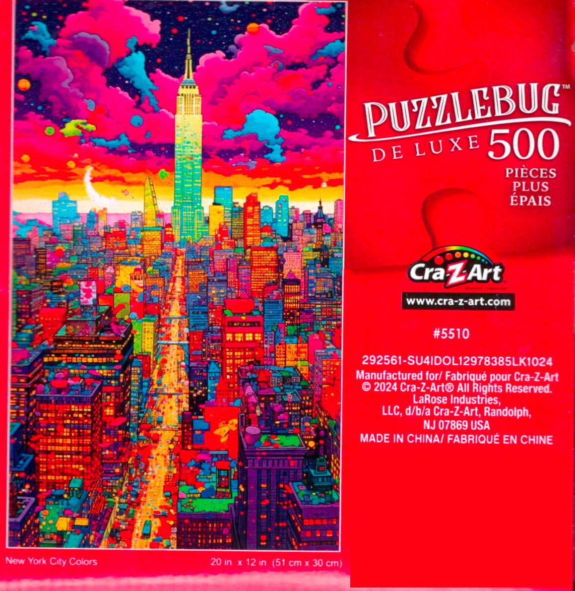 New York City Colors - 500 Pieces Deluxe Jigsaw Puzzle | eBay