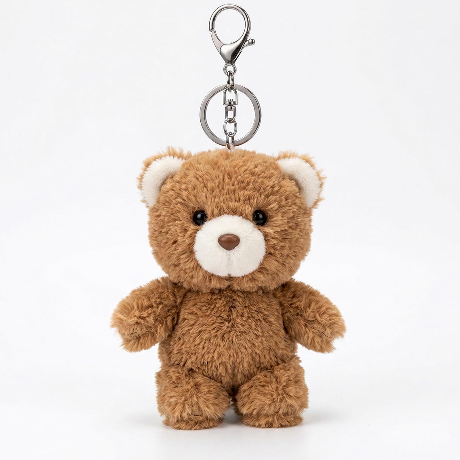 Amazon.co.jp: クマ キーホルダー ぬいぐるみ 11cm 癒し ふわふわ