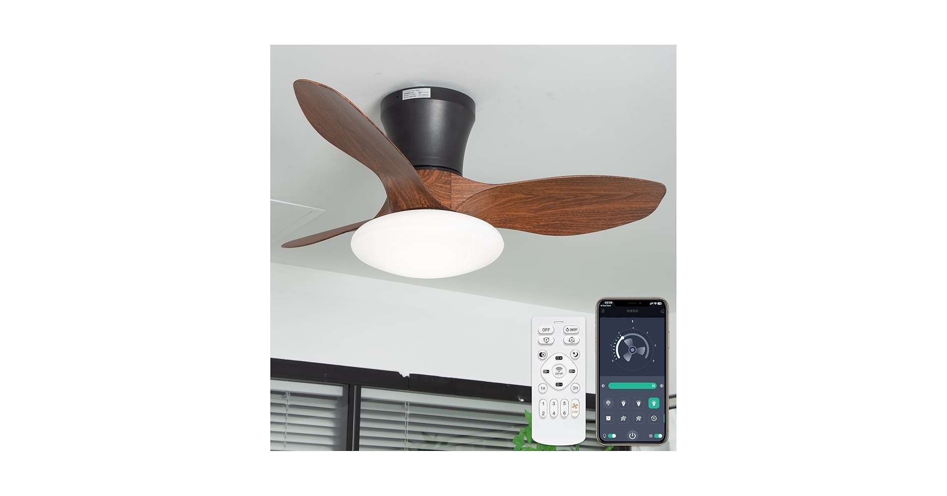 【新品未使用】シーリングファンライト ONRIU led ファン付 特許取得 Amazon.co.jp : 【特許取得・静音・正逆回転】ONRIU シーリング