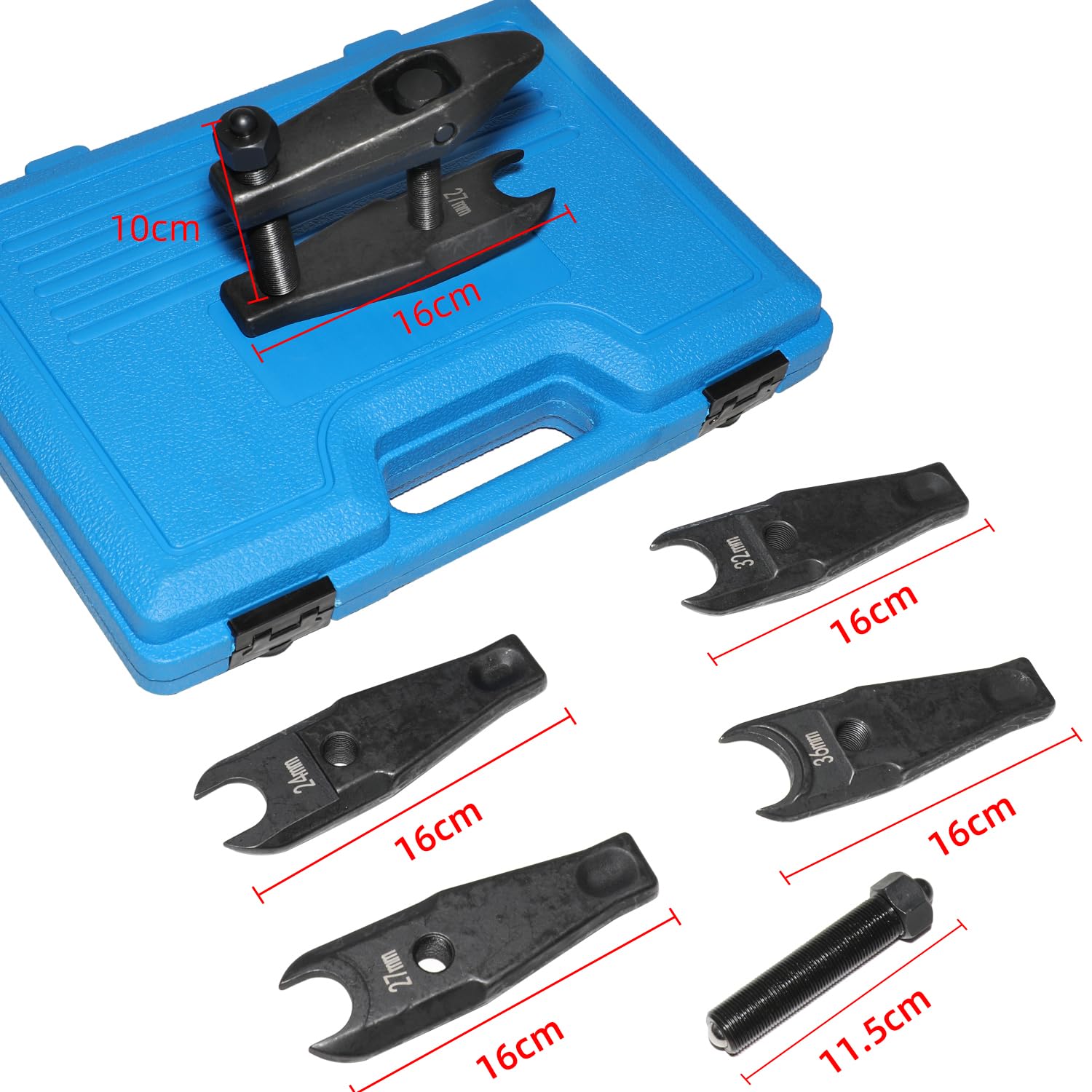 DPTOOL Estrattore Giunti Sferici Bracci di Controllo per impieghi gravosi Fuso a snodo Attrezzo per la rimozione delle estremità del Tirante 22mm 24mm 27mm 31mm 36mm per BMW/Benz