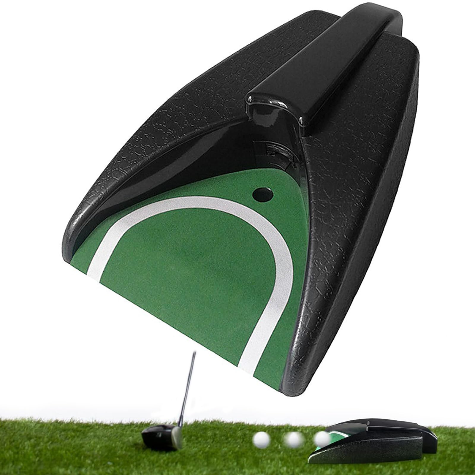 Golf Ball Returner, Automatic Ball Launcher, Golf Hole Training Aids, Returning Machine Equipment for Outdoor Yard Home Office Auxiliary Practice Device