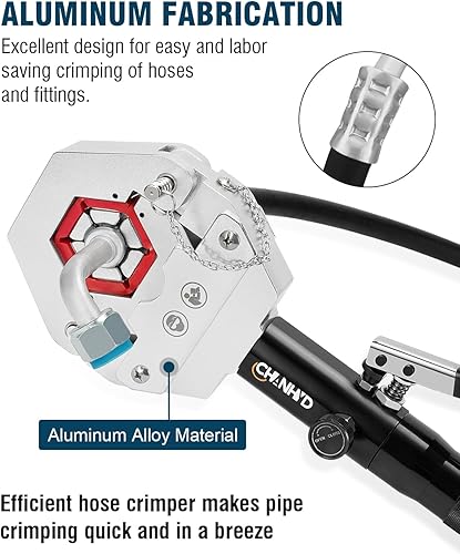 Miniatura 2 de Crimpadora hidráulica de manguera de AC Hydra-Krimp Herramienta de prensado manual para trabajos de reparación de aire acondicionado con accesorios