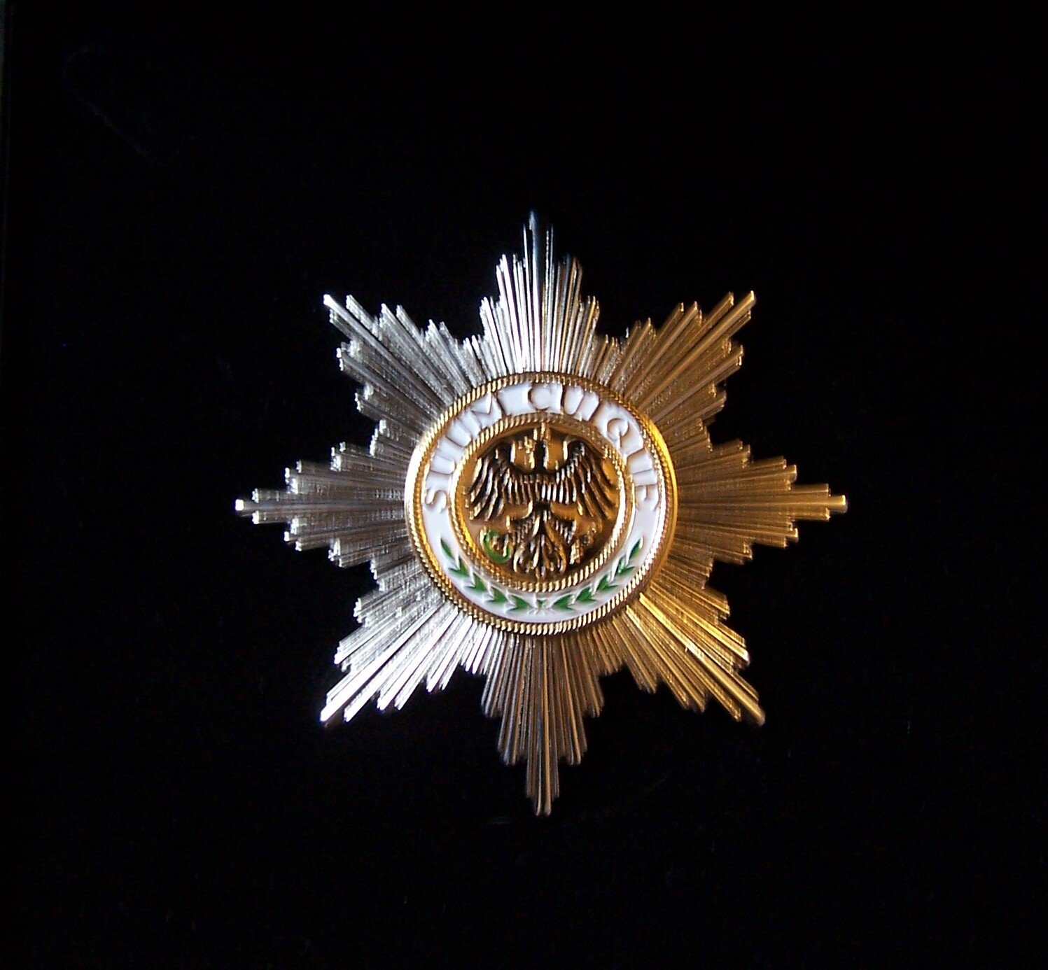 German Prussia Empire Army Black War Battle Eagle Badge Medal Award