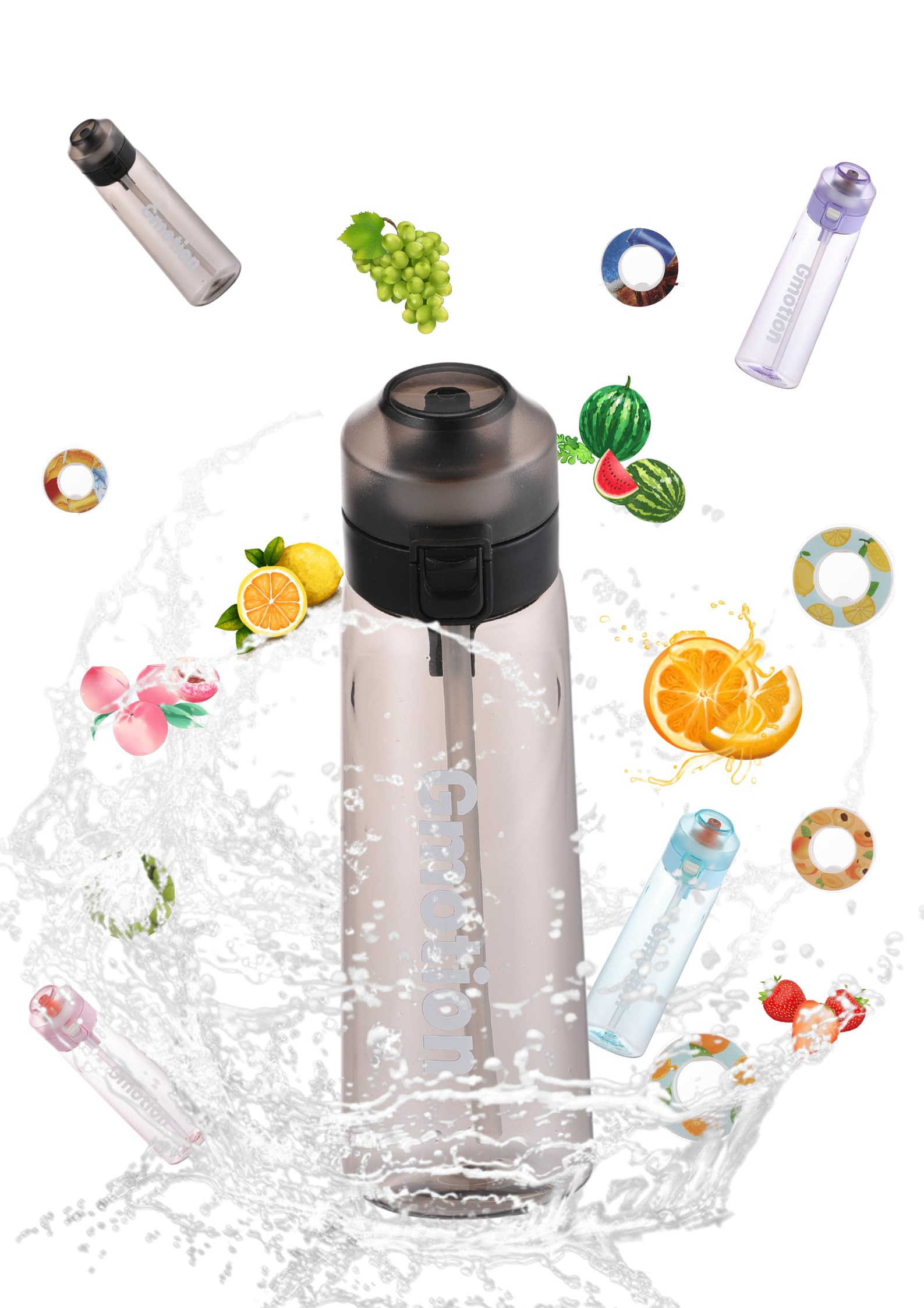 Fruit Scent Water Cup|Tritan|Sports Water Cup(with 6 random pod)|BPA Free| Water Bottle|Suitable for Outdoor Sports, Gifts From Friends, Birthday Gifts