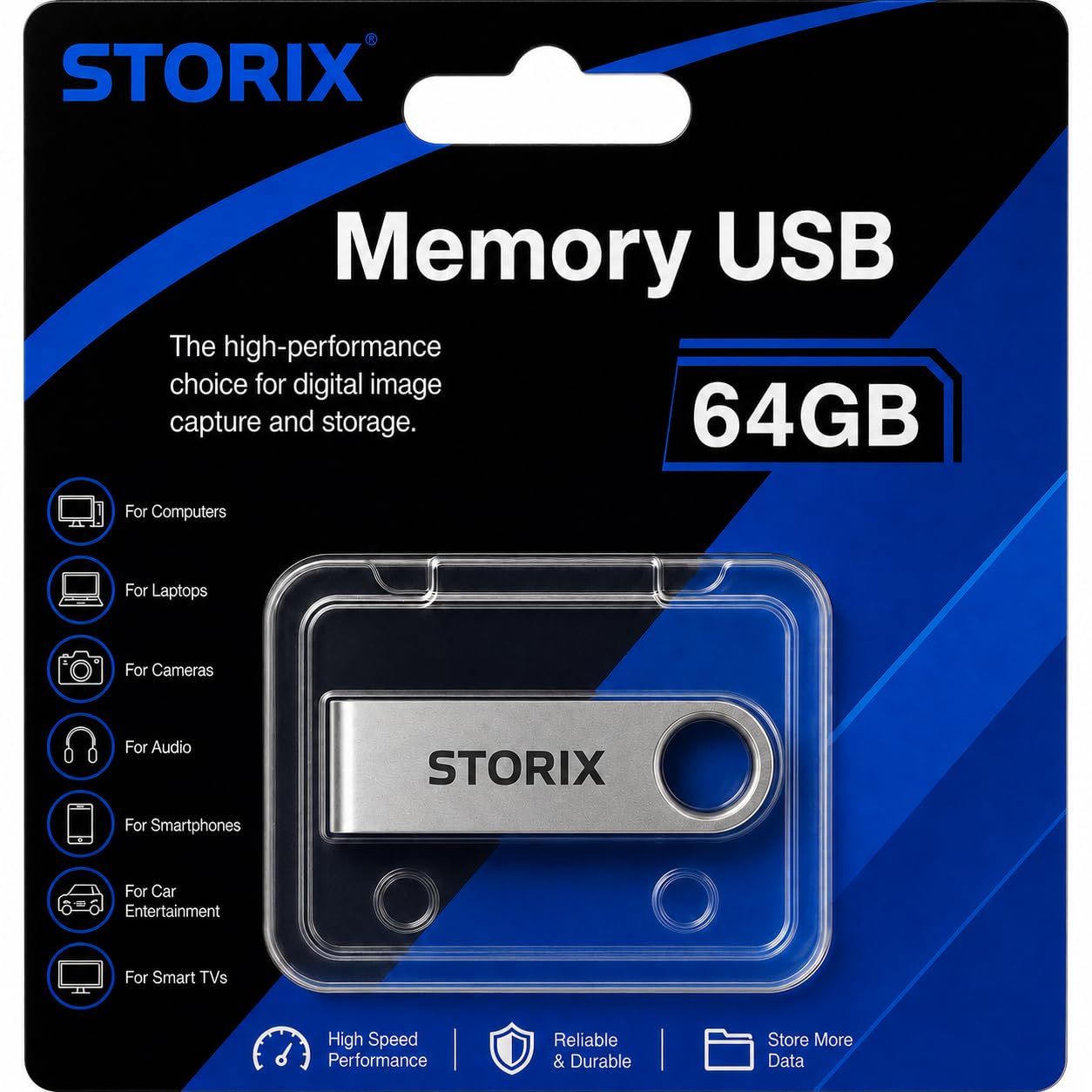 STORIX, USB Flash Drive, Pendrive, 64GB, Plug and Play, for Windows and Mac OS, High-Performance Storage-image-24