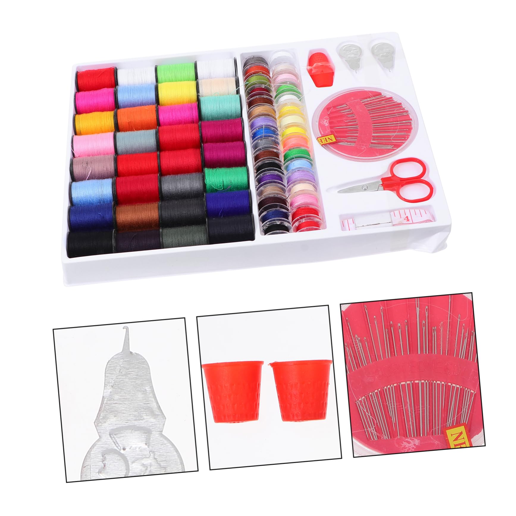 Kit de Costura para Principiantes 1 Juego 28 Colores y 32 Bobinas