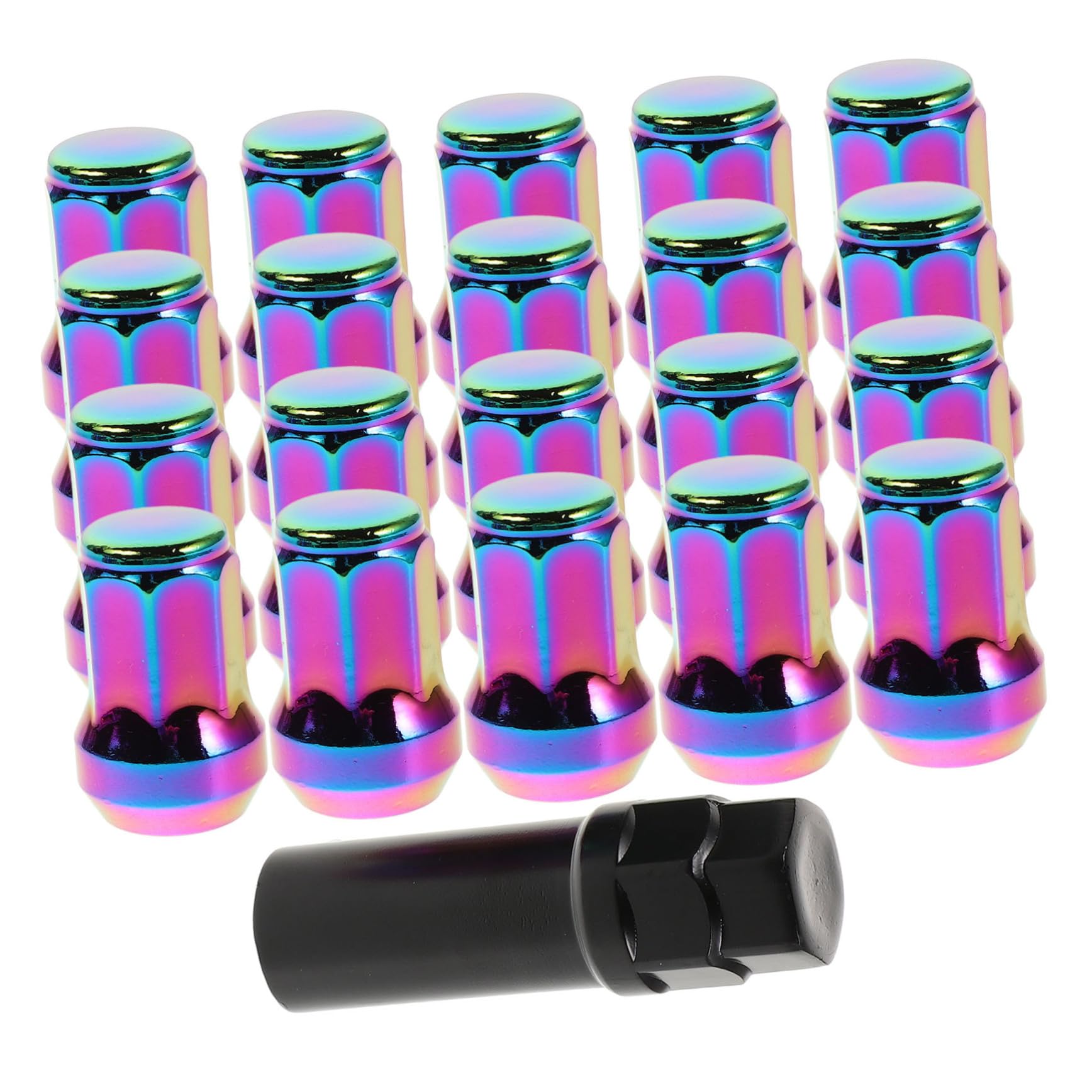Cabilock 1 Set Mini Wheel Lug Nut Caps Antitheft Aluminum Alloy Tire Bolt Covers for Vehicle Wheel Hub Decoration Compatible with Various Car Models Wear Resistant Design