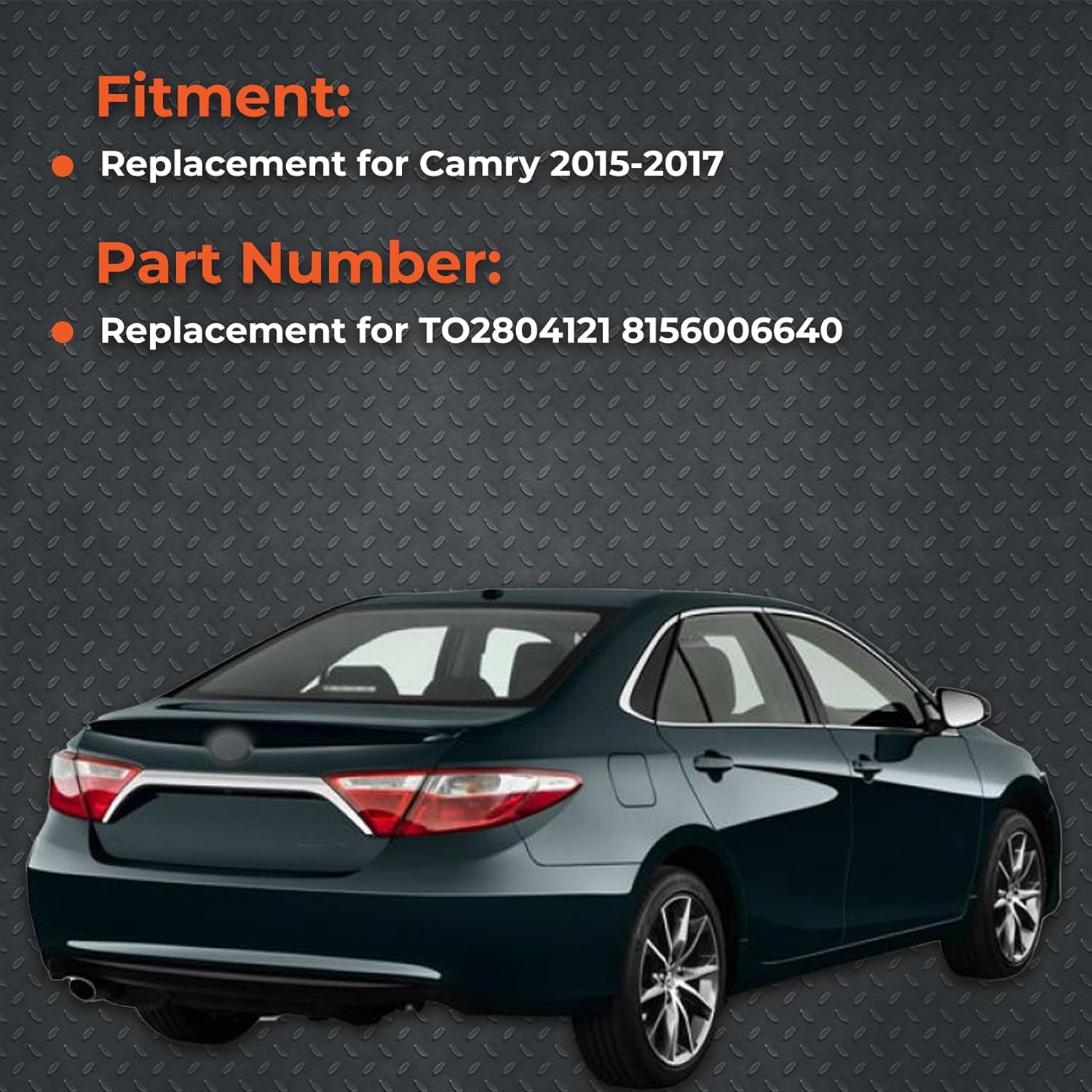 labwork 1-Pack Left Driver Side Tail Light Replacement for 2015 2016 2017 Toyota Camry Outer Rear Brake Lamp Assembly TO2804121 8156006640