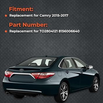 labwork 1-Pack Left Driver Side Tail Light Replacement for 2015 2016 2017 Toyota Camry Outer Rear Brake Lamp Assembly TO2804121 8156006640
