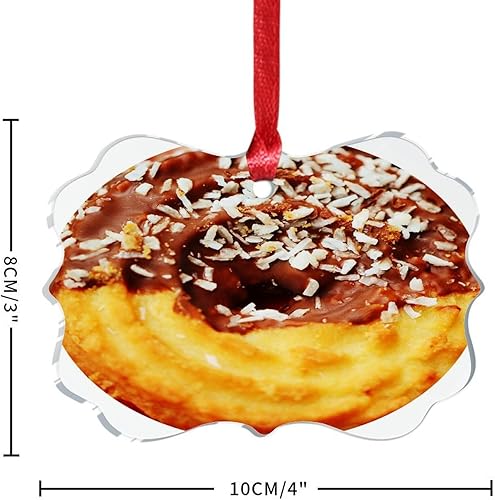 Vista 63 de Grill Master Meat Kebab Adorno de Navidad Fruta Hamburgo Patatas Fritas Cuadro Mariposa Árbol de Navidad Adorno Recuerdo Deliciosa Comida Sabrosa