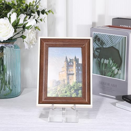 Miniatura 6 de Hipiwe Soporte de exhibición de acrílico transparente con brazos de metal ajustables, soportes de caballete para piedras preciosas, fósiles,