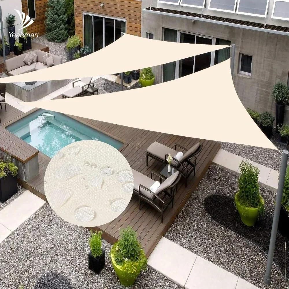 sonnensegel hollywoodschaukel DDNGEJ Hollywoodschaukel-Abdeckung, wasserdicht, Sonnenschutz, dreieckig, Sonnenschutz, Outdoor-Überdachung, Garten, Terrasse, Pool, Sonnensegel, Markise, Schattentuch Garten Günstige Campingplätze Französische Alpen paul comp Include Logo?:No Logo (Blank)